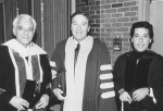 Dr. Cohen (center), who was Dean of Penn
Dental Medicine from 1972-1983, pictured with Dr. Morton Amsterdam (left) and Dr. Louis
Rose (right).
