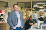 Jay Collins, CEO of Cornerstone Dental Labs in Bristol, PA